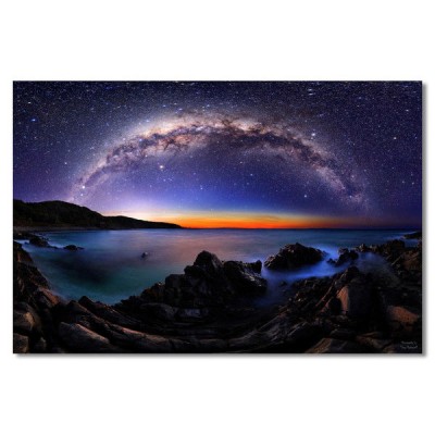 Night Sky Acrylic Wall Art Milky Way Stars Hanging Ornament Modern 90cm   332115083302